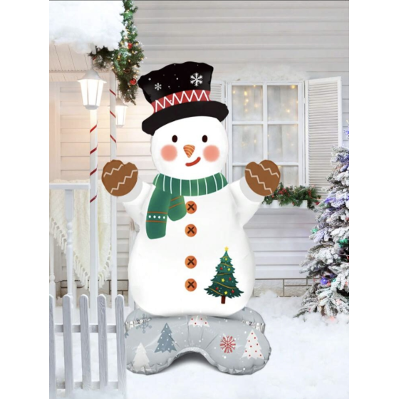 Ballon gonflable bonhomme des neiges grand