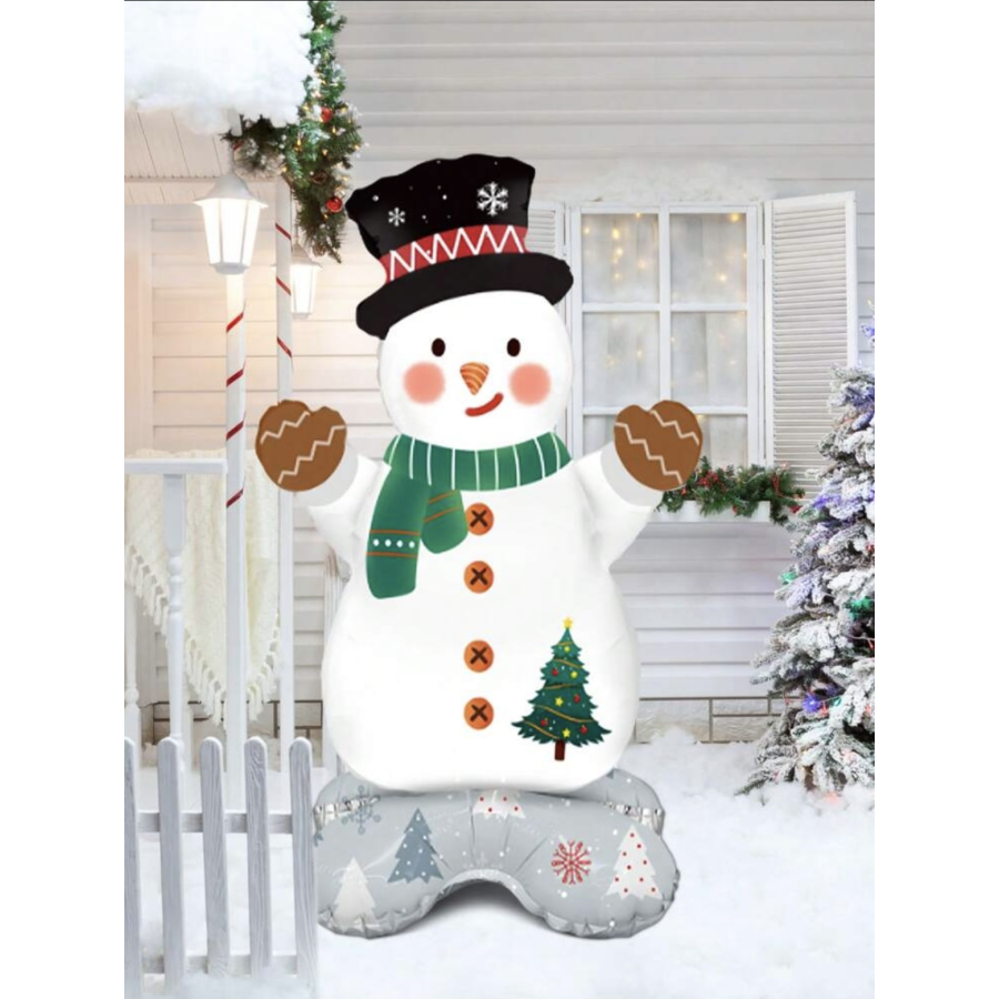 Ballon gonflable bonhomme des neiges grand