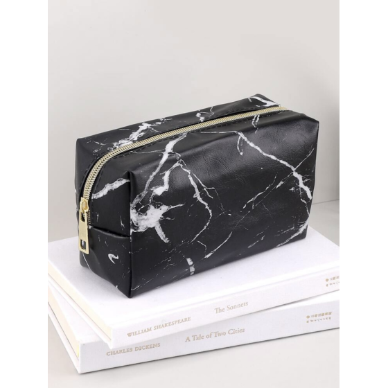 Trousse marbré noir