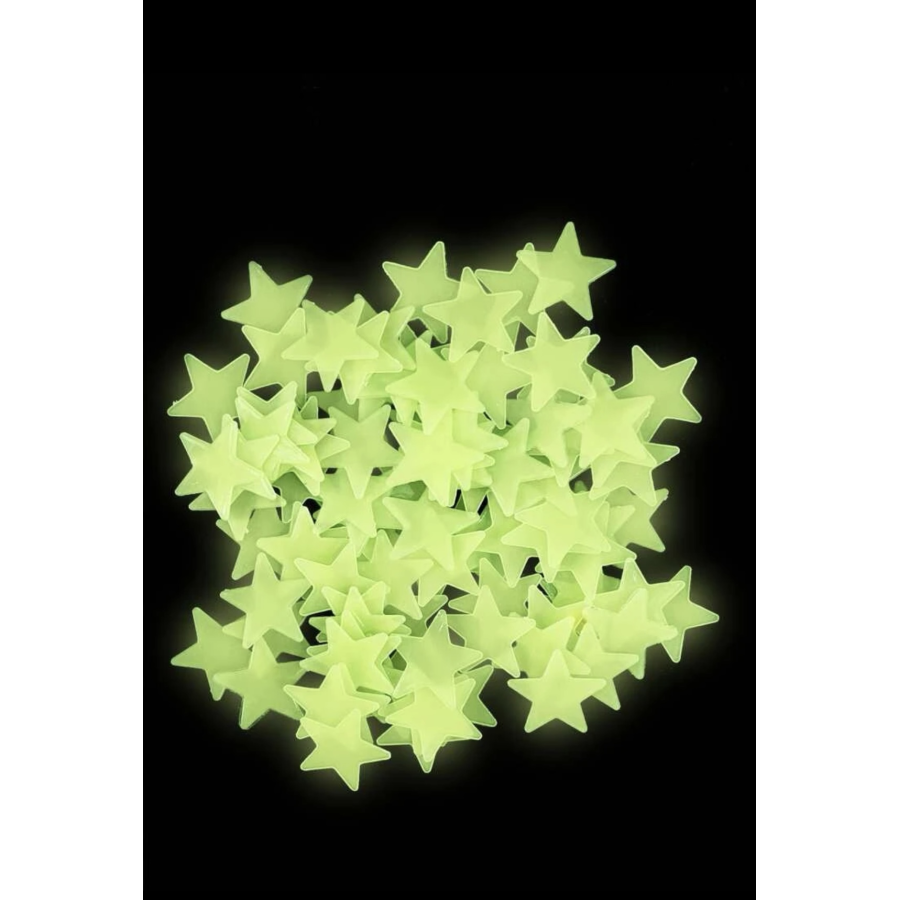 Sachet 100 étoiles fluo lumineuses Sachet 100 étoiles fluo lumineuses