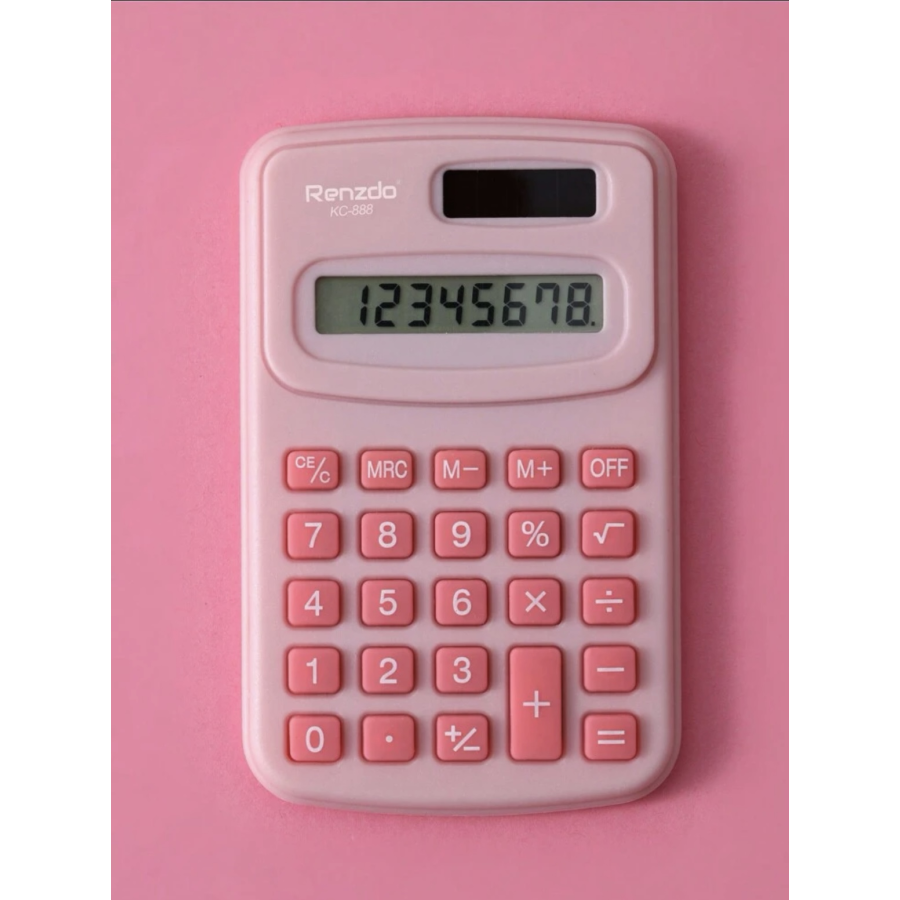 Petite calculatrice rose