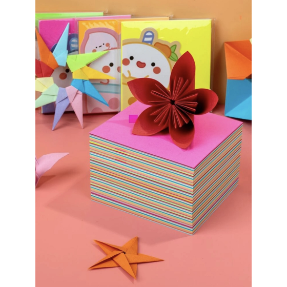 Feuille de papier origami x80