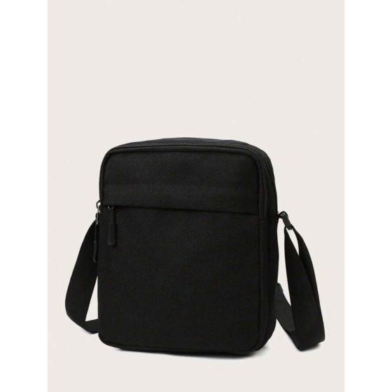 Sac bandouliere homme noir fine