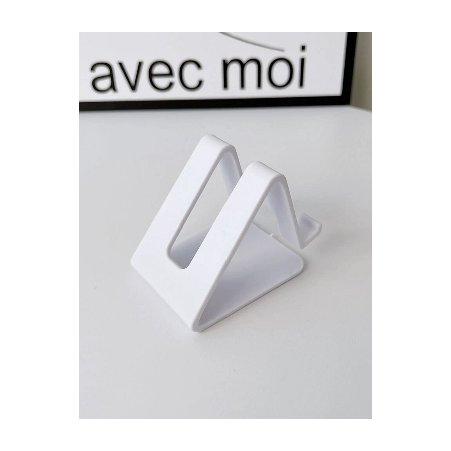 Support téléphone simple blanc