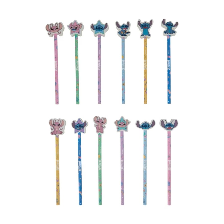 Lot crayon papier avec gomme x10