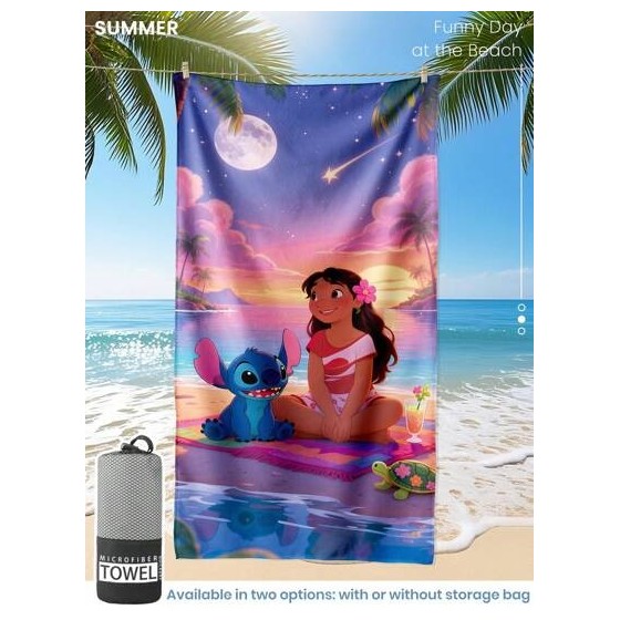 Serviette Lilo & Stitch 80x160cm