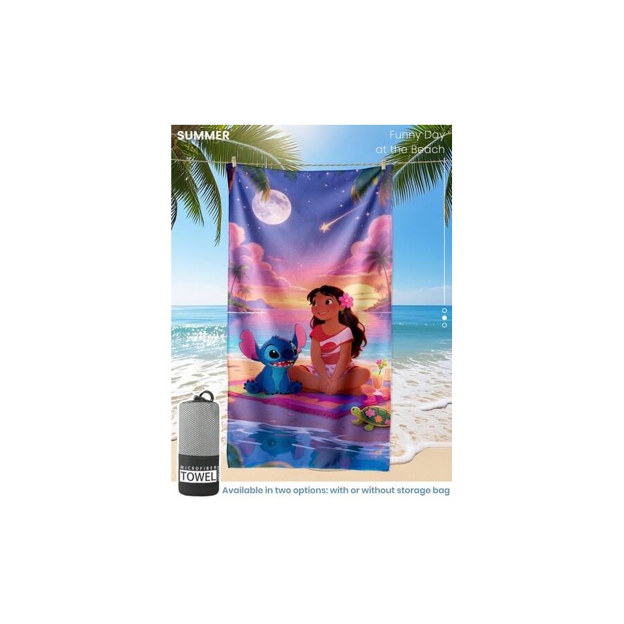 Serviette Lilo & Stitch 80x160cm