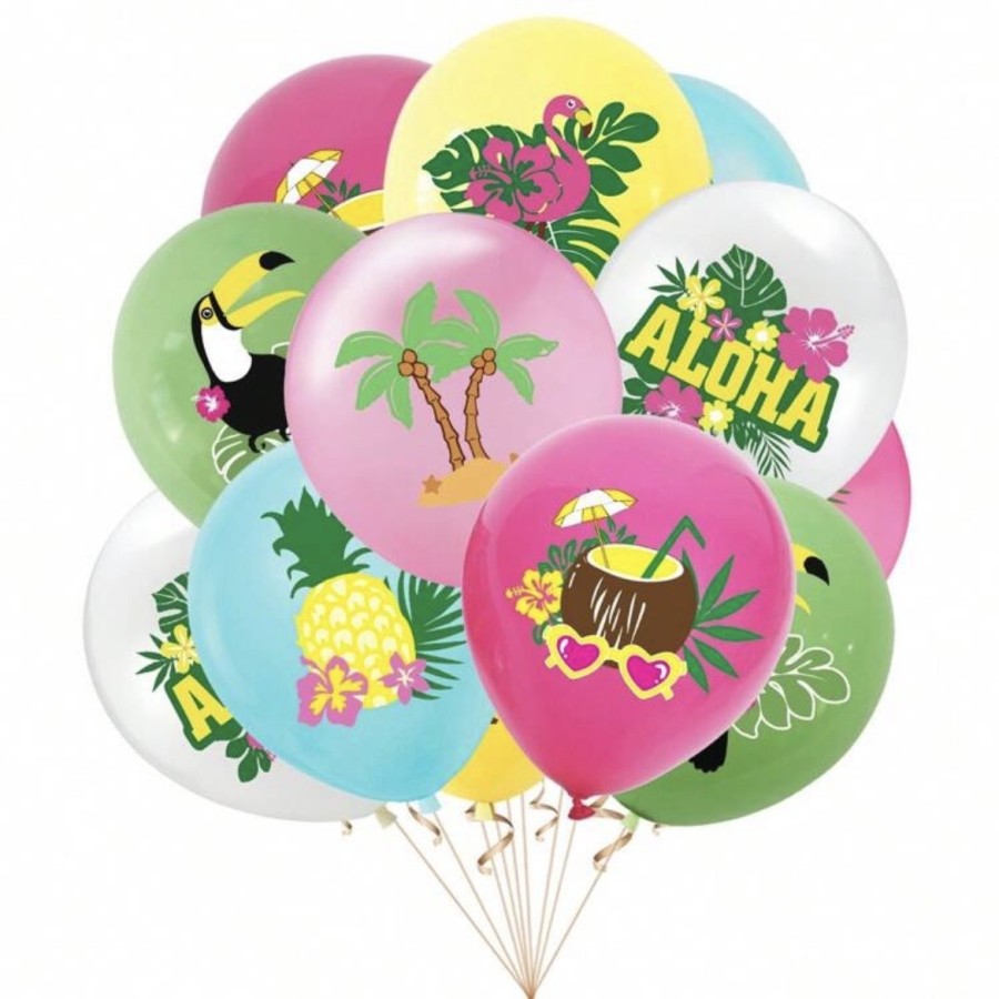 Lot ballons tropical 18 pièces