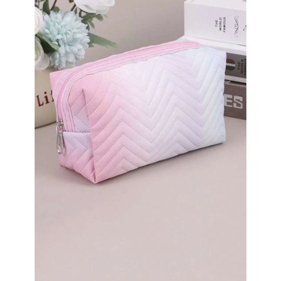 Trousse maquillage dégradé rose